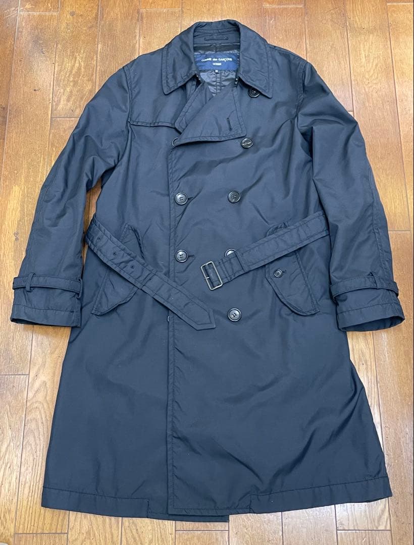 コムデギャルソン　撥水加工 ナイロン トレンチコート