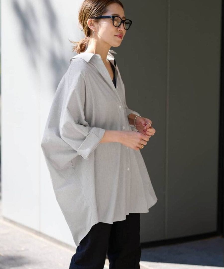 FRAMeWORK ハーフスリーブポンチョシャツ