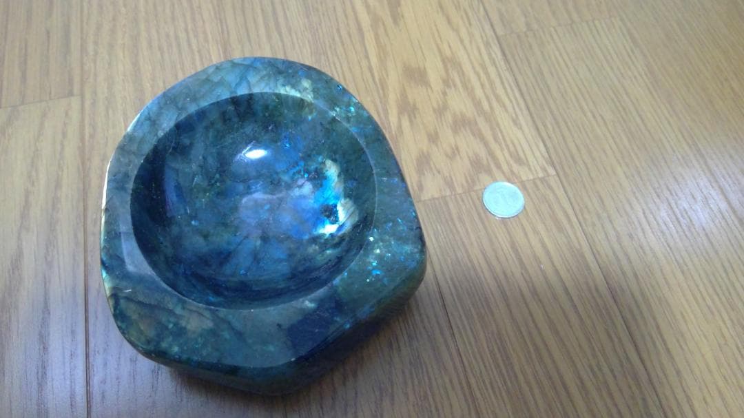 ラブラドライト置物　パワーストーン置物