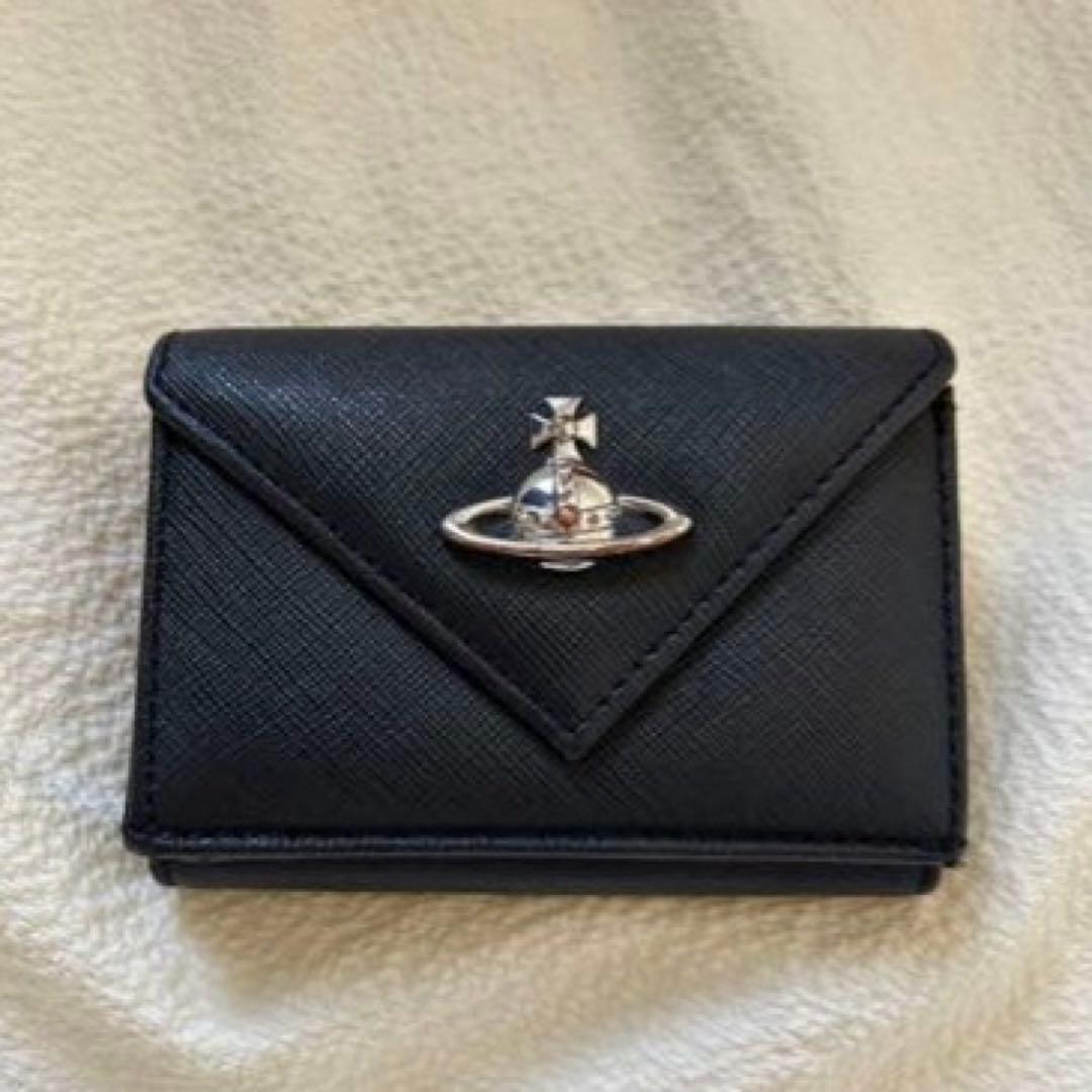 ヴィヴィアン ミニ財布 黒 三つ折り