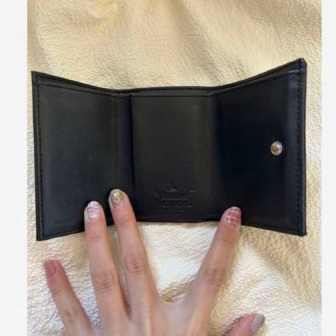 ヴィヴィアン ミニ財布 黒 三つ折り