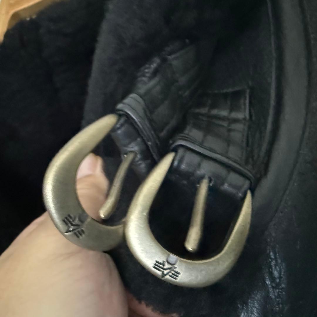 ALPHA INDUSTRIES INC／リアルムートンB-3 ／ブラック未使用