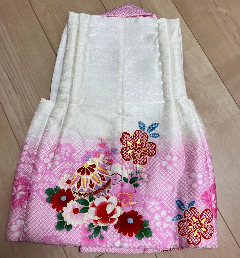 七五三★着物セット★3歳用★赤白花柄手毬