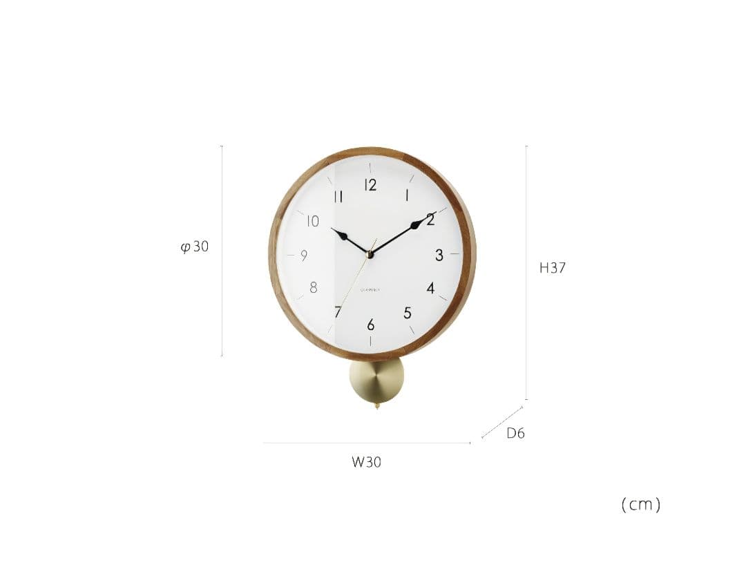 【インターフォルム公式】木製フレーム 掛時計 » 振り子時計*