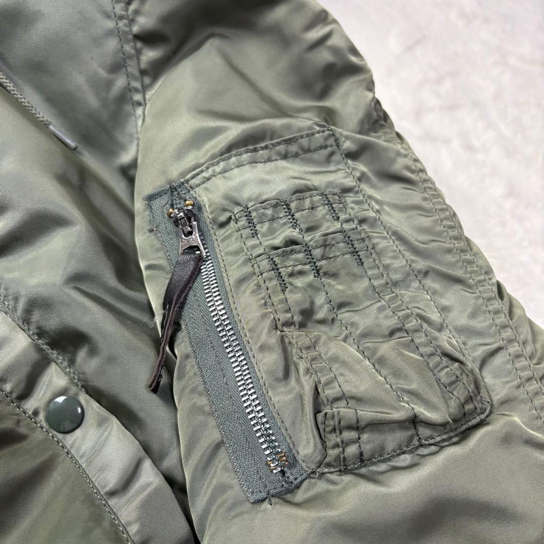 美品 Lサイズ USA製 ALPHA INDUSTRIES n-2b 短丈