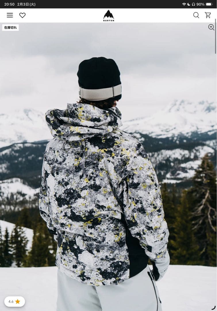 メンズ Burton (akスウォッシュGORE-TEX2Lジャケット