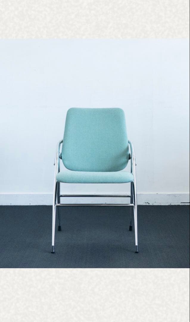 D&DEPARTMENT 折りたたみ椅子 アイスブルー