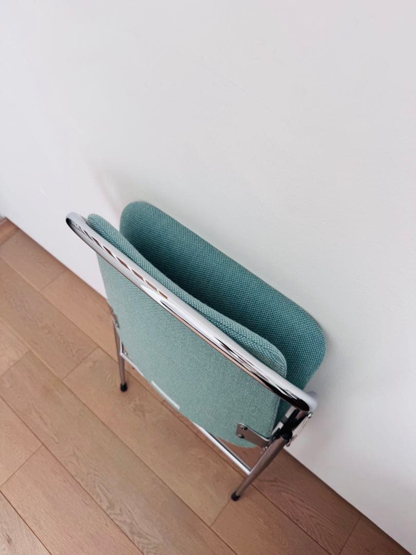 D&DEPARTMENT 折りたたみ椅子 アイスブルー