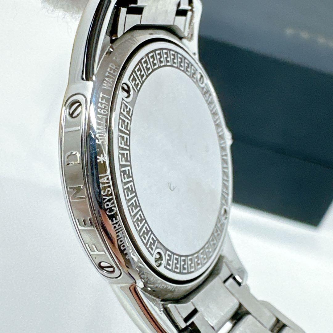 新品電池 FENDI 腕時計 ズッカ FF デイト ローマン 2200L 付属品