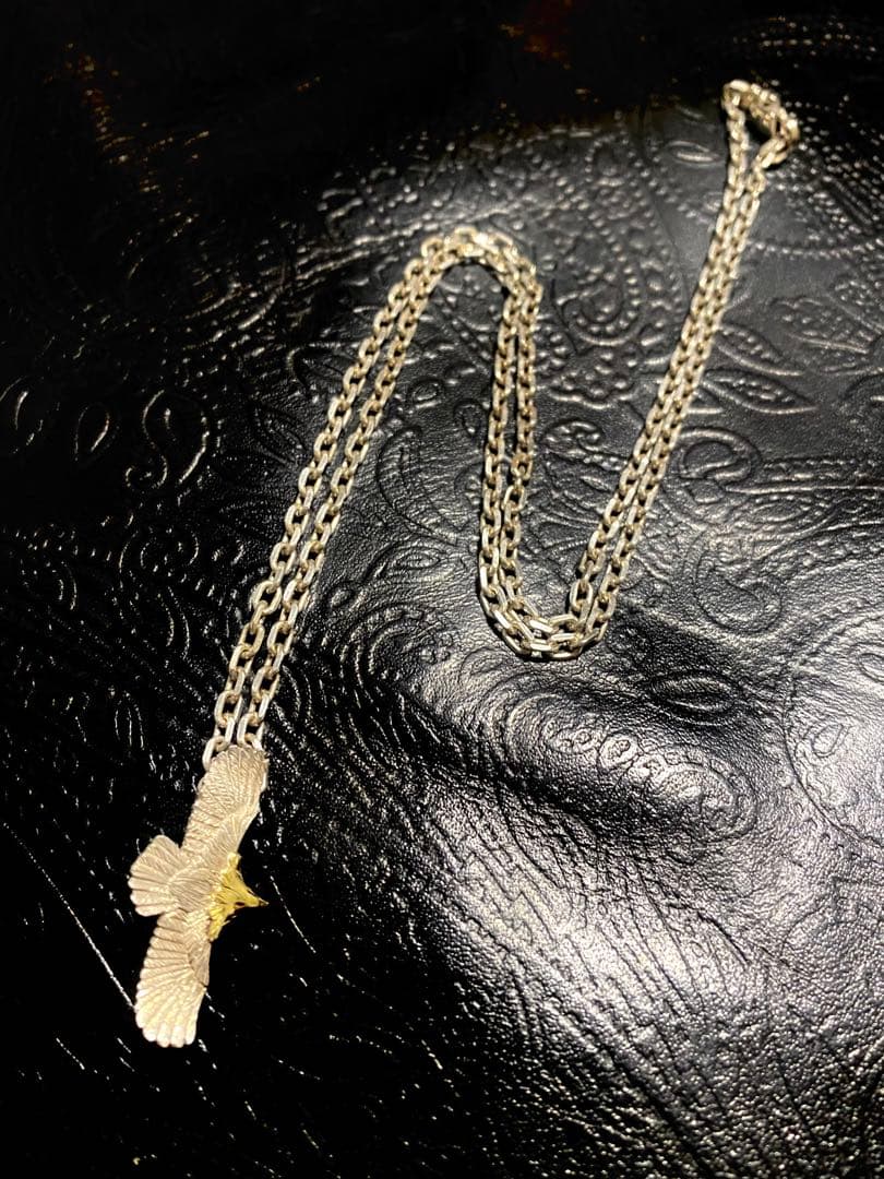 wildwood ワイルドウッド 頭K18イーグルペンダントチェーン付き50cm