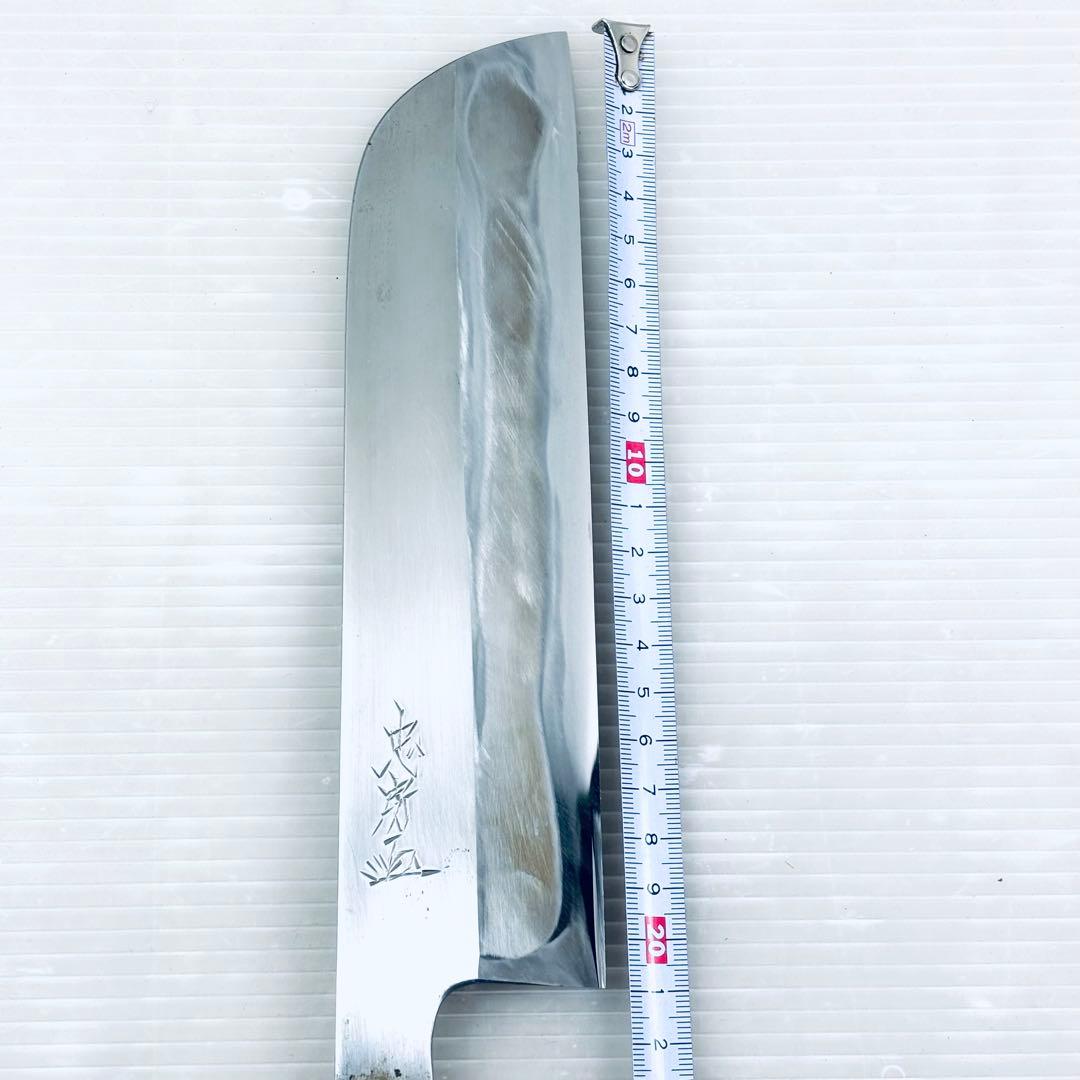 【研ぎ済み】新潟三条　忠房　鋼　薄刃包丁　大型　刃渡り21cm