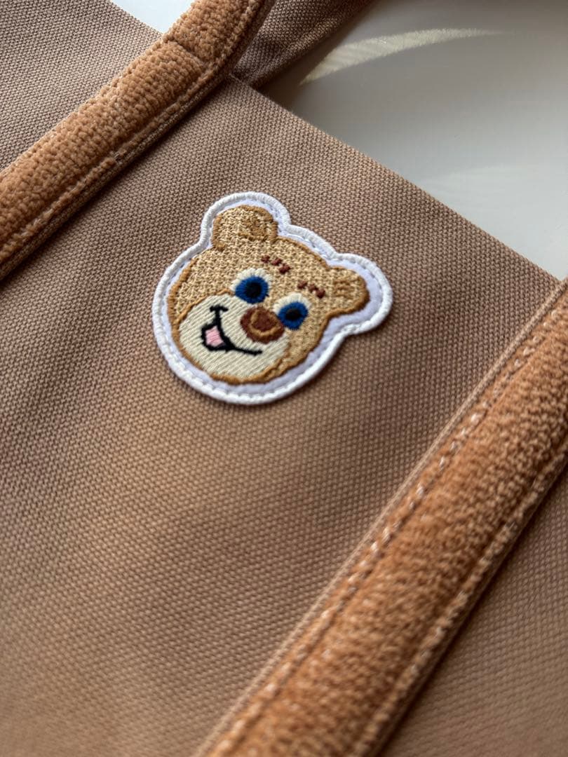 FEILER オールドテディワッペントートバッグ ベージュ 小