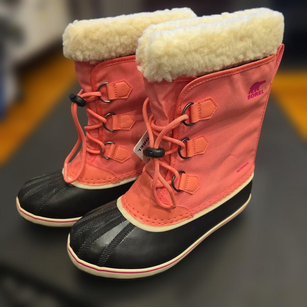 新品 ソレル ユートパックスノーブーツ ナイロン 24cm ピンク