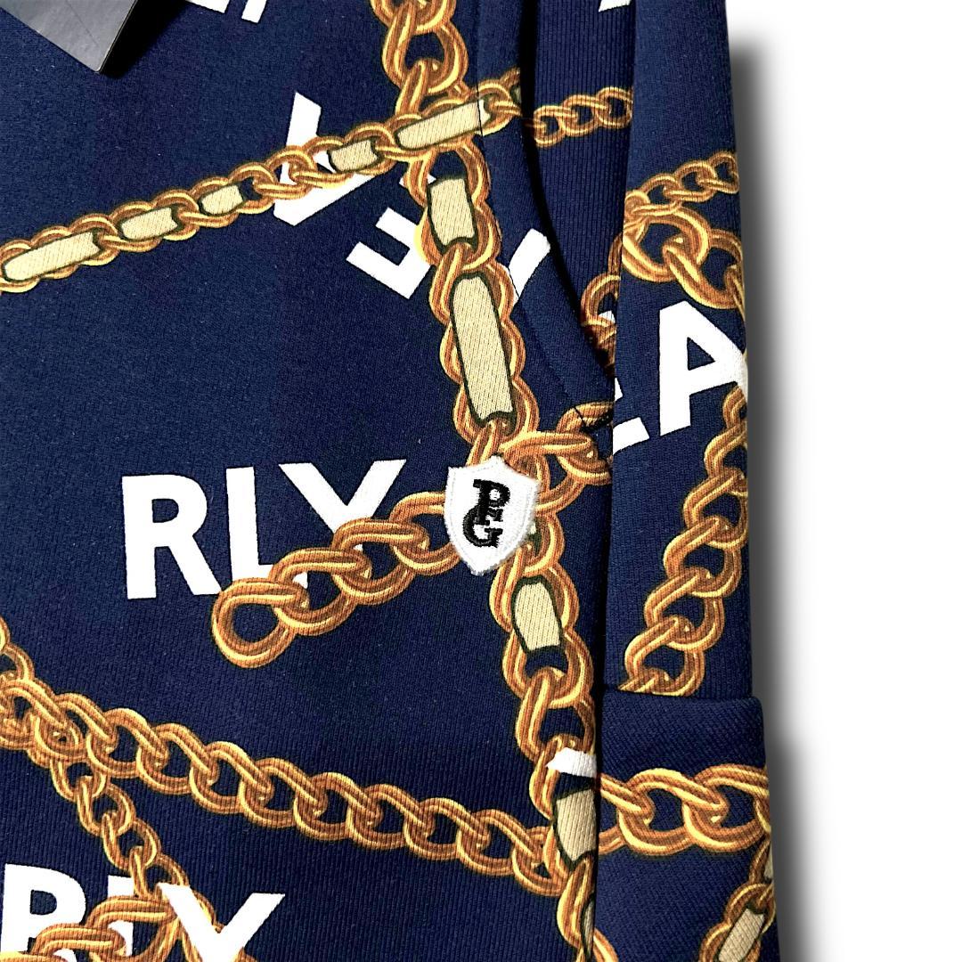 定価63,800円 0 パーリーゲイツ チェーンロゴ柄 セットアップ 上下セット