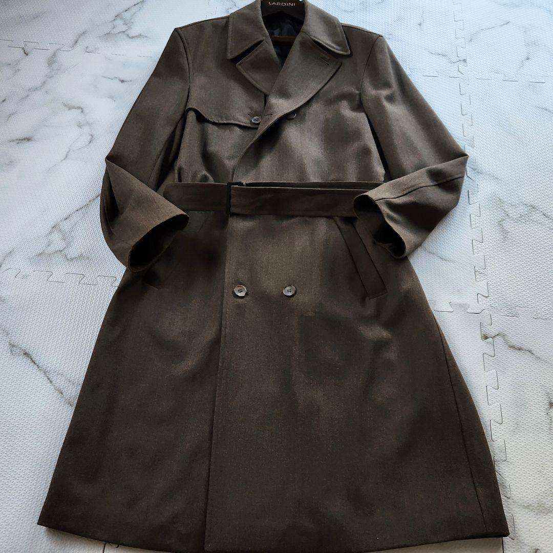 最高級イタリア製✨dunhill トレンチコート ウール ベルト ロング