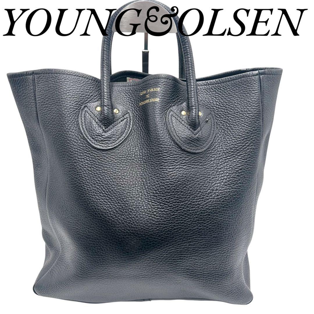 ✨美品 YOUNG&OLSEN EMBOSSED LEATHER TOTE M