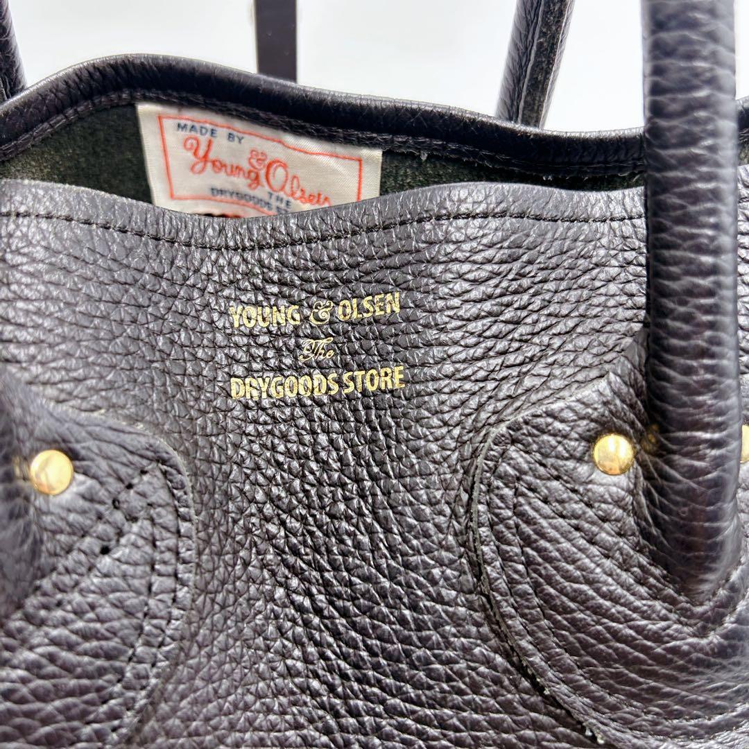 ✨美品 YOUNG&OLSEN EMBOSSED LEATHER TOTE M