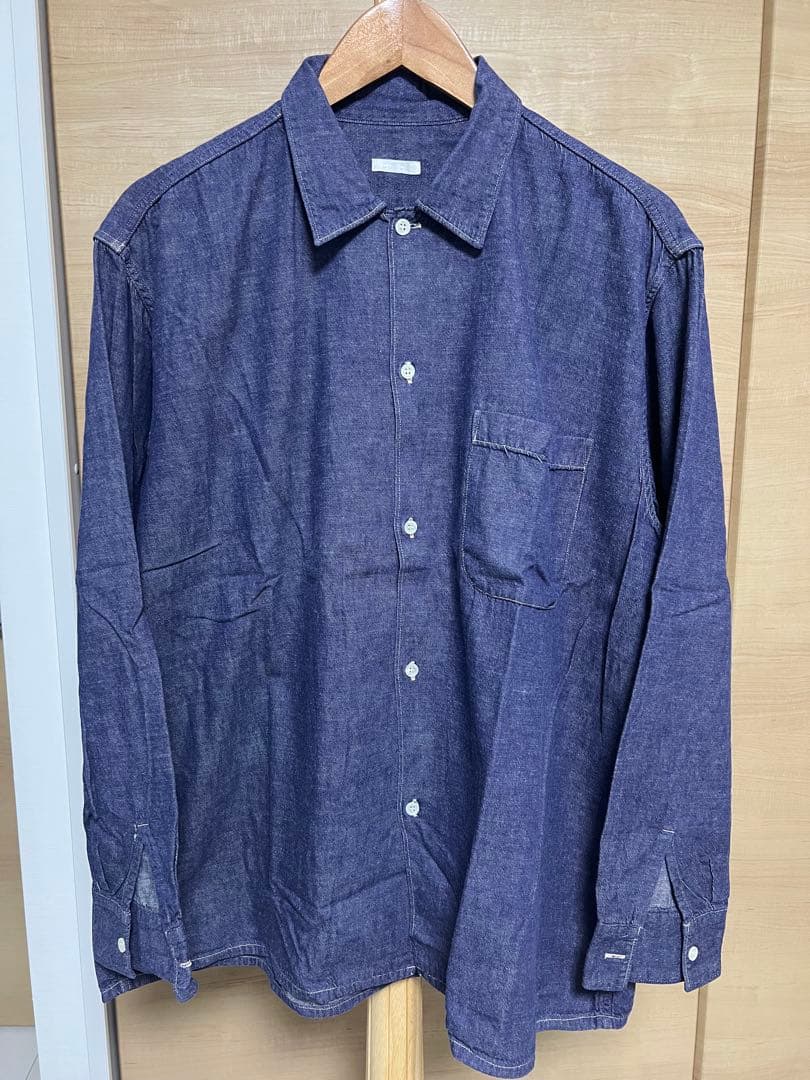 comoli パープルダンガリー コモリシャツ サイズ３ タグ付