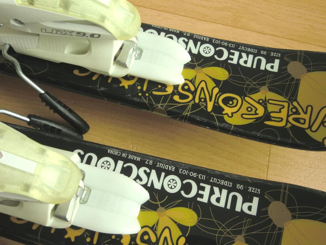 ■■送料無料■PURECONSCIOUS■ショートスキー■99cm■調整ビン付■