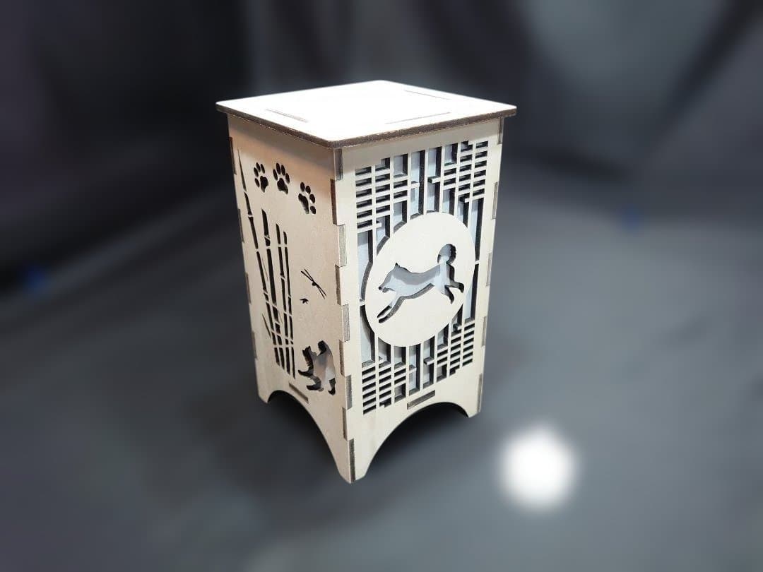 柴犬灯ろう　B型　キャンドル型LED付