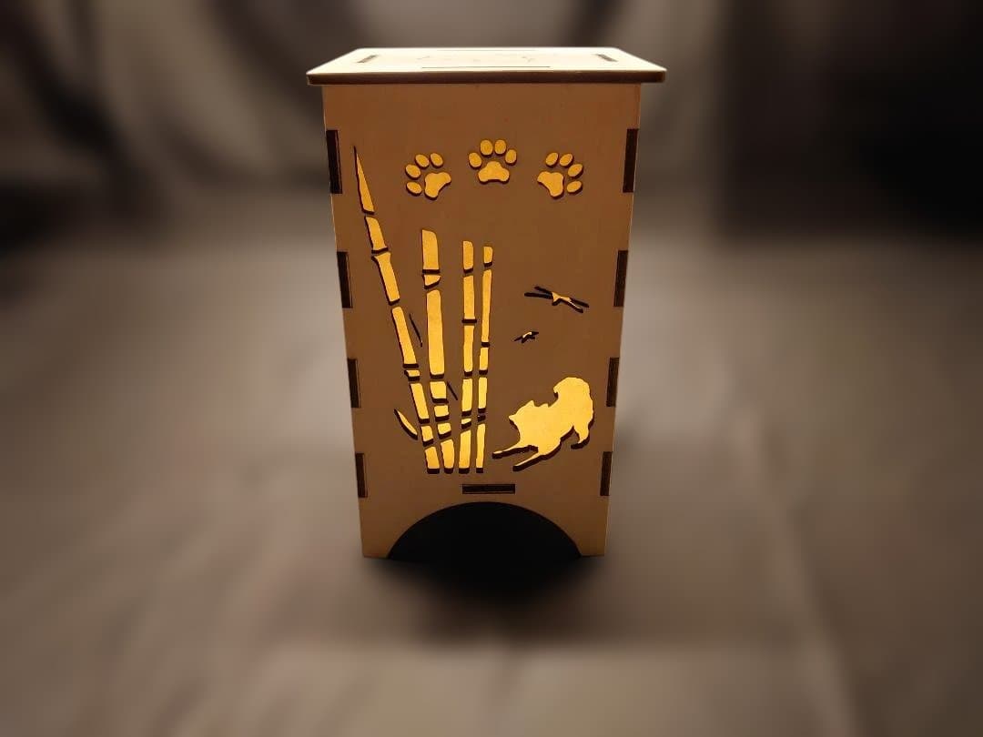 柴犬灯ろう　B型　キャンドル型LED付