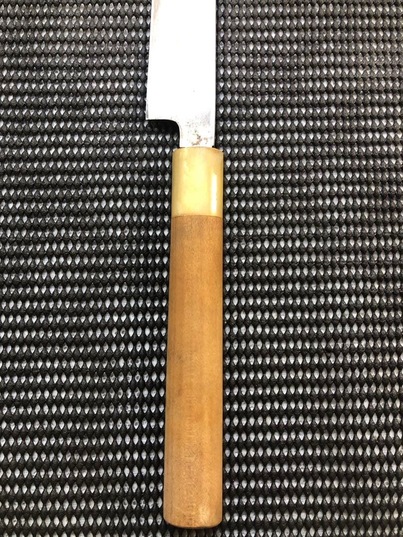 正本 鋼製　柳刃包丁 木製ハンドル