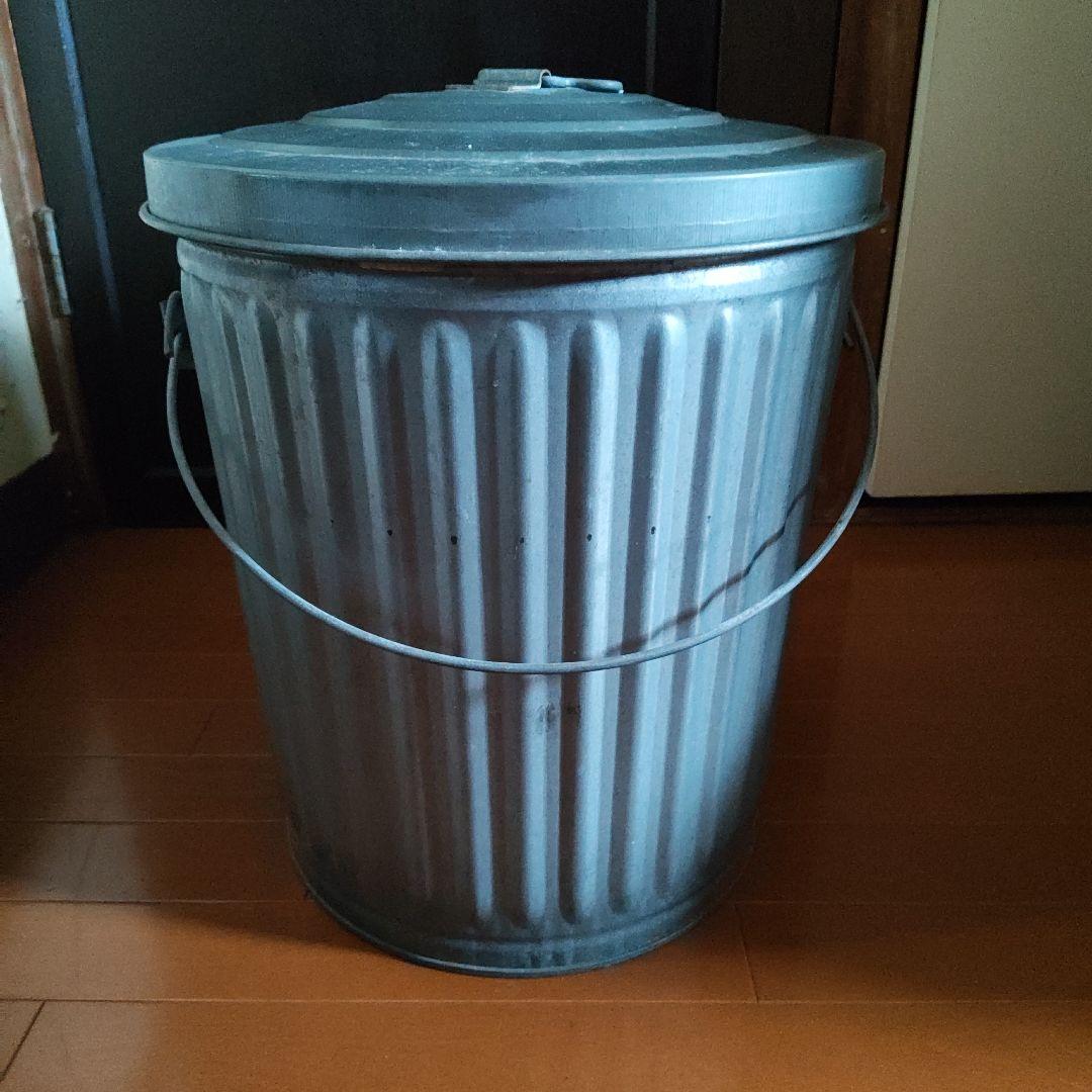ブリキ製 トラッシュカン ゴミ箱 ＊大＊