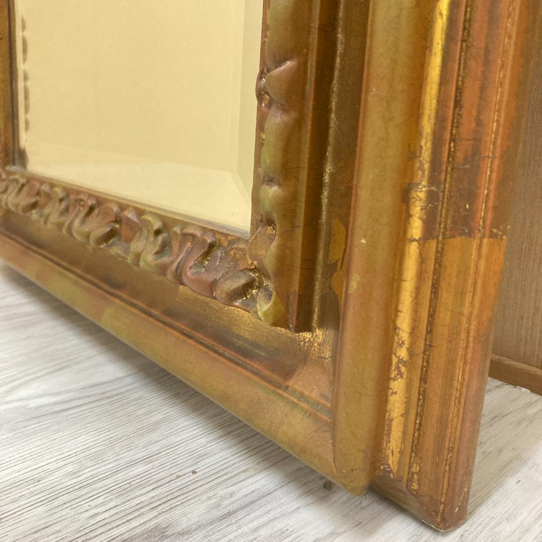 アンティーク調　ウォールミラー　壁掛け　鏡