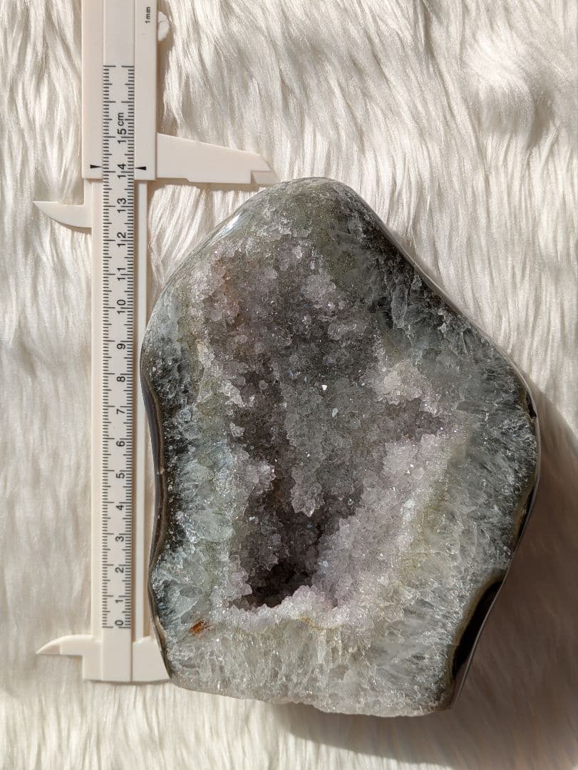 希少　♡グリーンアメジスト♡　お花ドーム　瑪瑙