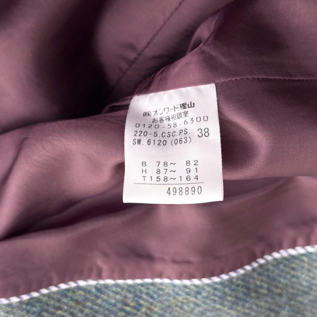 ポールスミス チェスターコート ツイード レディース グリーン 38 M