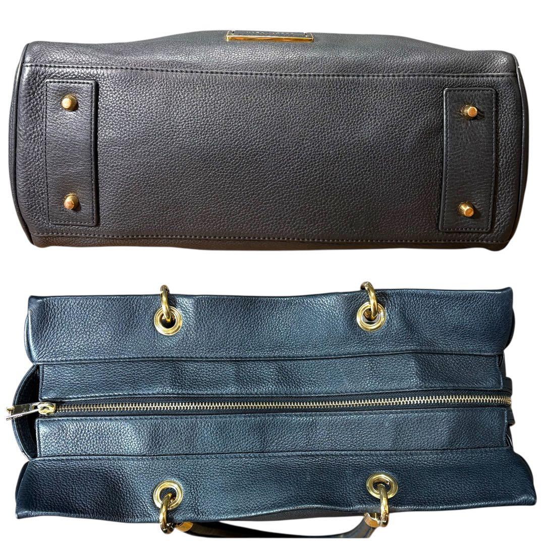 ✳︎極美品✳︎マークジェイコブス トートバッグ　レザー シボ革 A4可