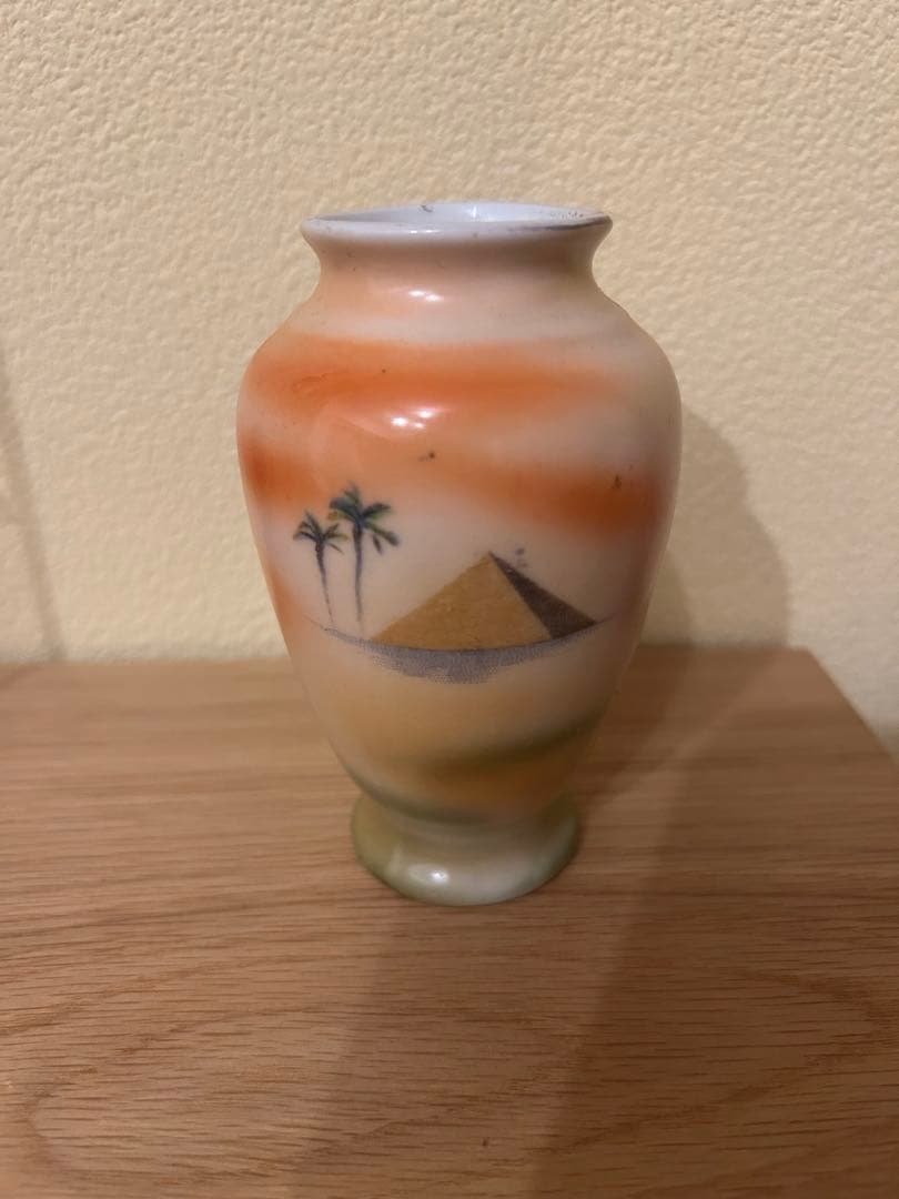 【明治アンティーク】 オールドノリタケマンオンキャメルの花瓶