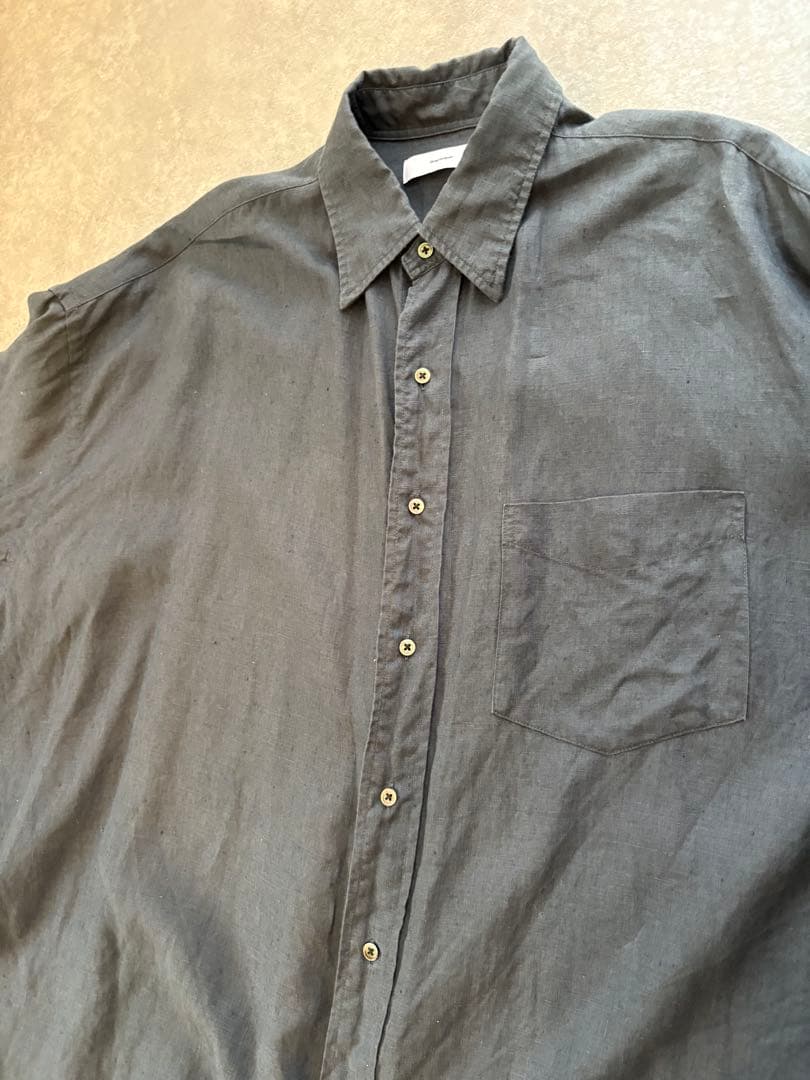 Graphpaper リネンオーバーサイズシャツ　グラフペーパー