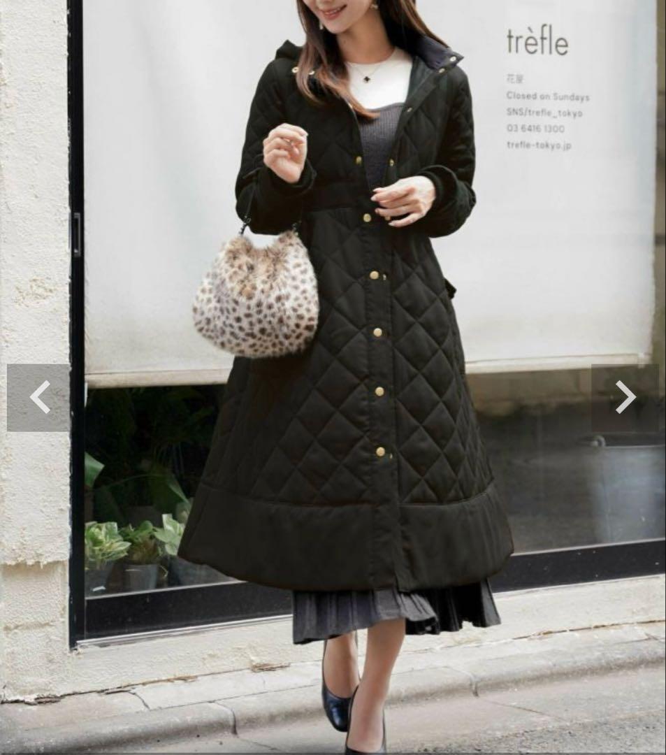 【新品未使用】le reve vaniller キルティングフェイクダウンコート