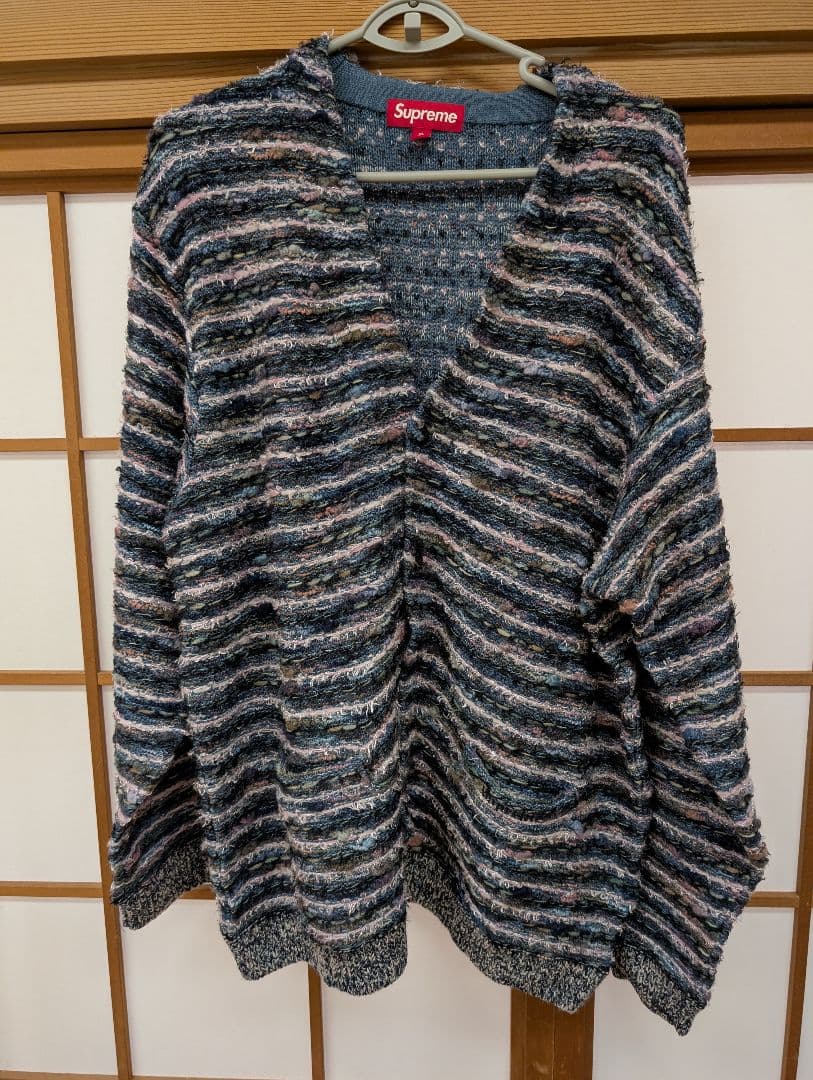 Supreme Textured カーディガン ネイビー