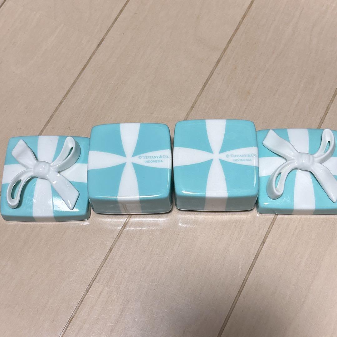 TIFFNY＆CO. ティファニー ミニブルーボウボックス 小物入れ 2個セット