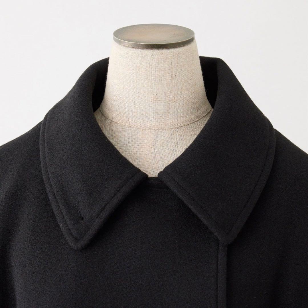 NICE CLAUP ナイスクラップ ファー付きダブルブレストロングコート