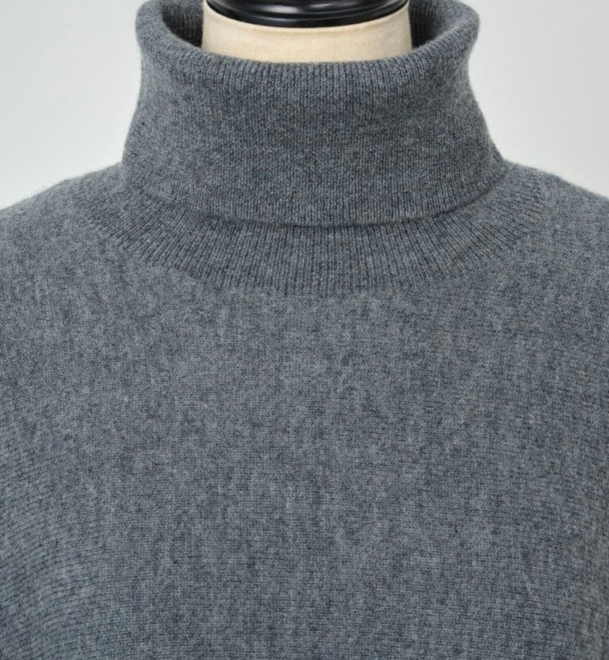 BEARDSLEY ビアズリー タートルビッグニット ショート 現行 グレー F