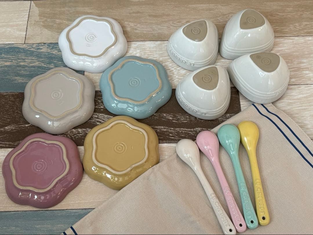 ル・クルーゼ　フラワーディッシュ ペダルディッシュ　スプーン おまとめ