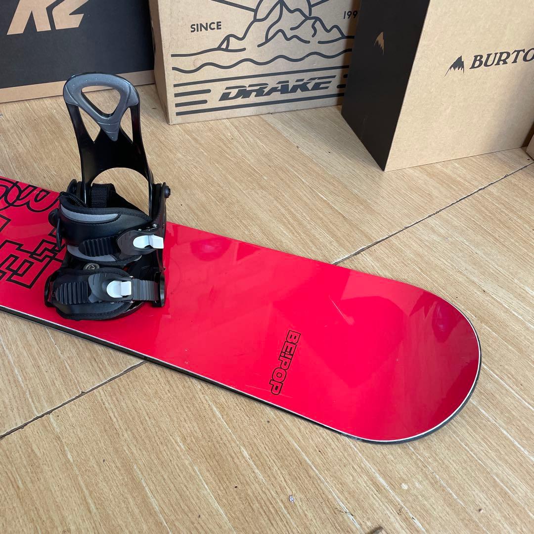 BEPOP×ZUMAキッズスノーボードセット　未使用バイン付3点セット　128㎝