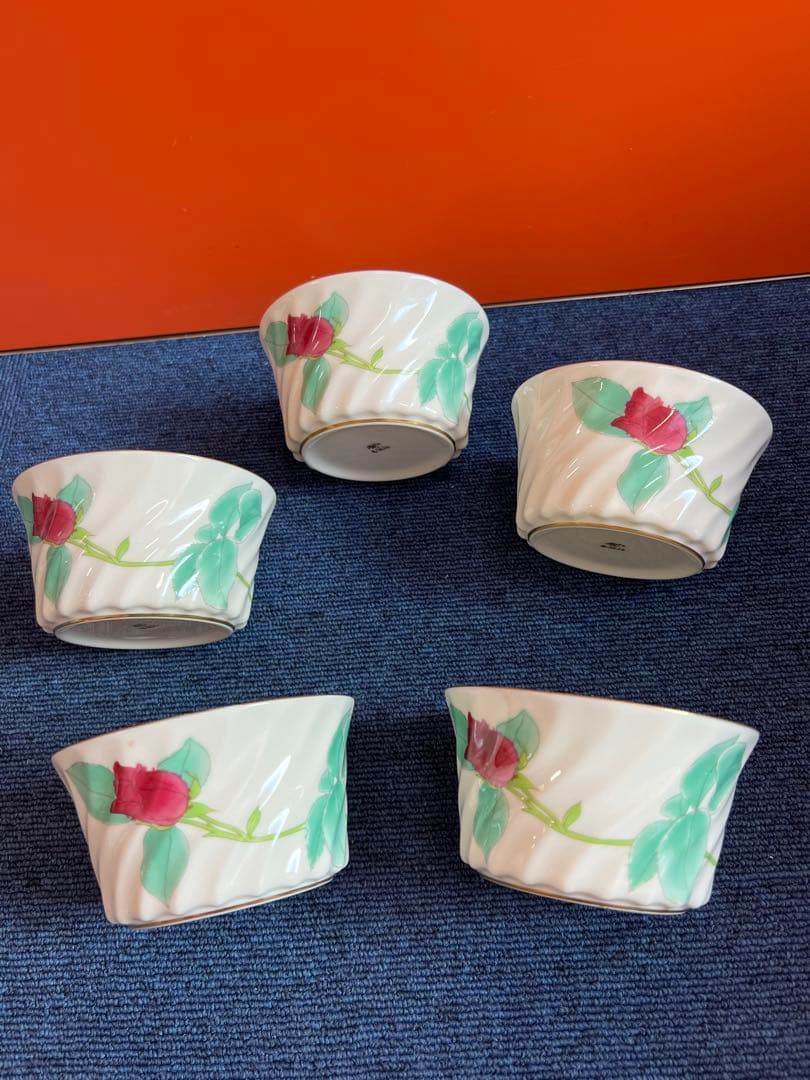 1392  香蘭社　金彩　小鉢　5客　未使用