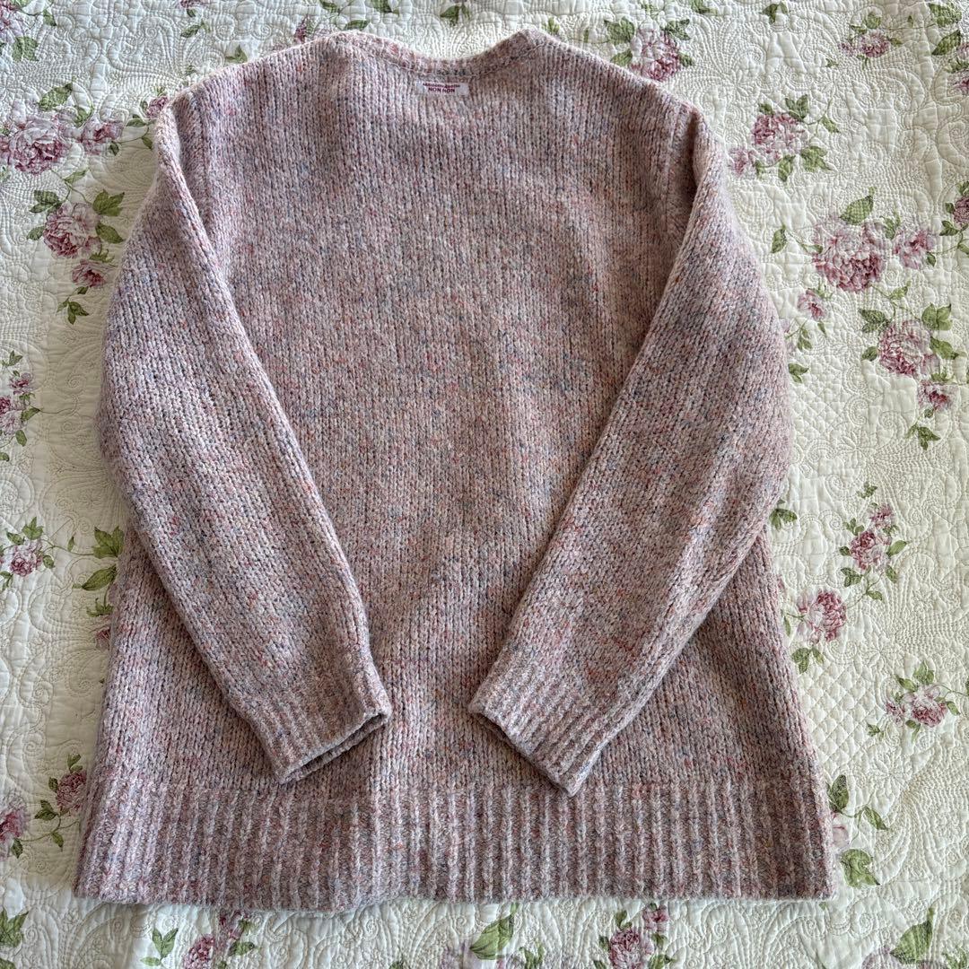 マドモアゼルノンノン エッフェル塔柄 ニットセーター 38 日本製