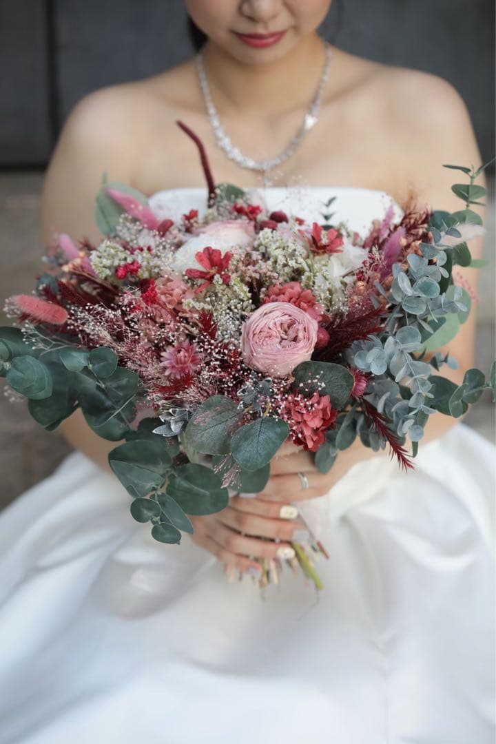 ウェディングブーケ　プリザーブドフラワー アレンジメント【年末年始セール】