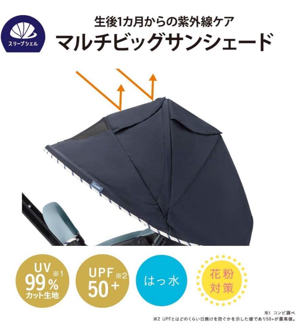 【美品】コンビ　ベビーカー　スゴカル　4キャス　ハンディ　エアー　両対面タイプ