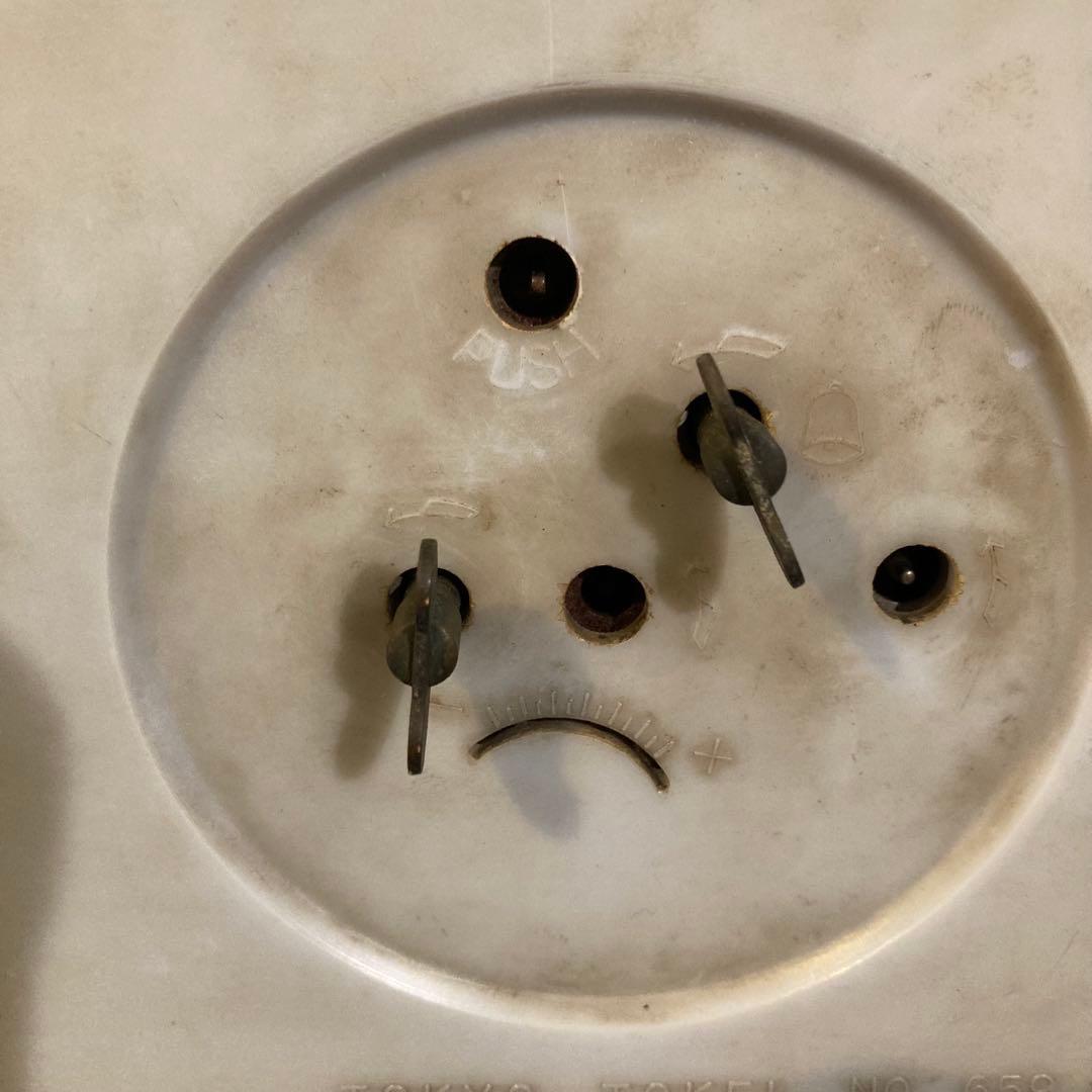 希少 昭和20年代 東京時計 鉱石ラジオ付き目覚まし時計 ゲルマラジオ ジャンク