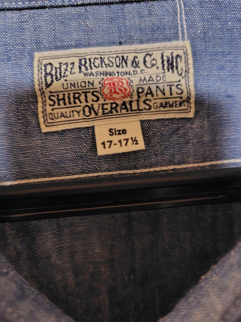 美品！Buzz Rickson's シャンブレーシャツ 17-17½　XL