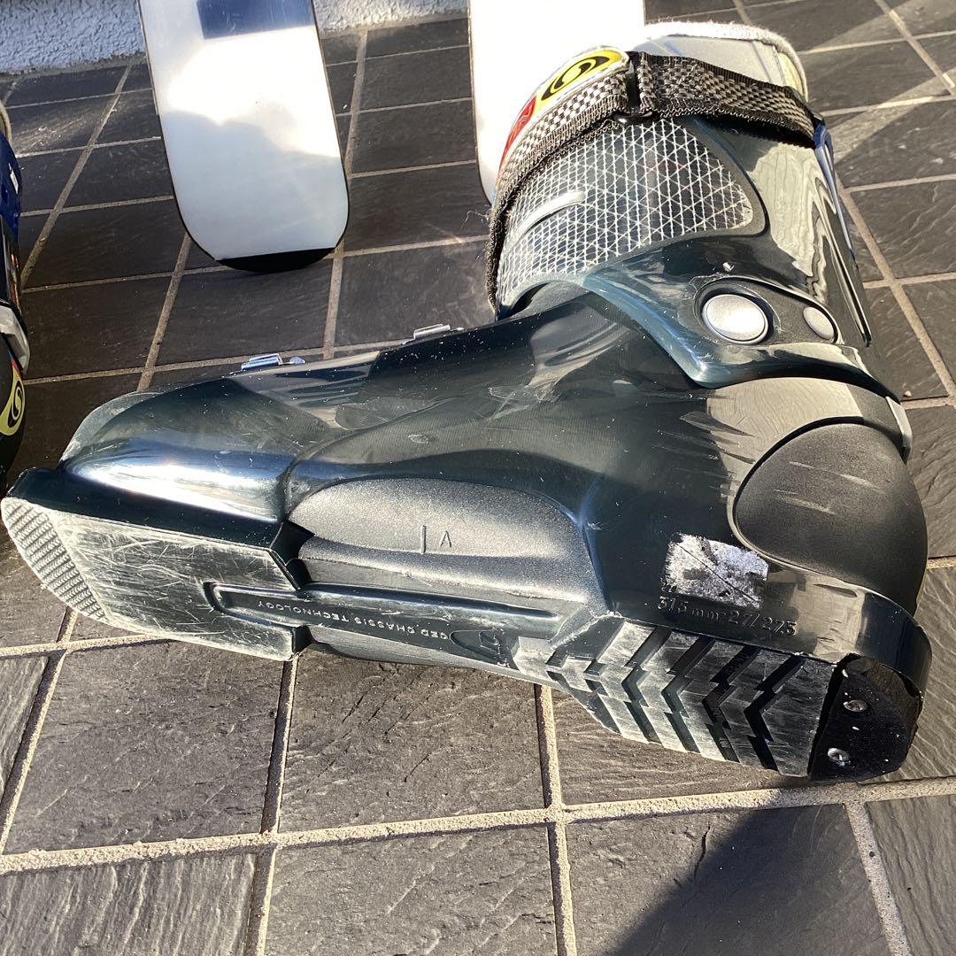 SALOMONスキー板ブーツ2点セット 160cm ビンディング付き 27cm