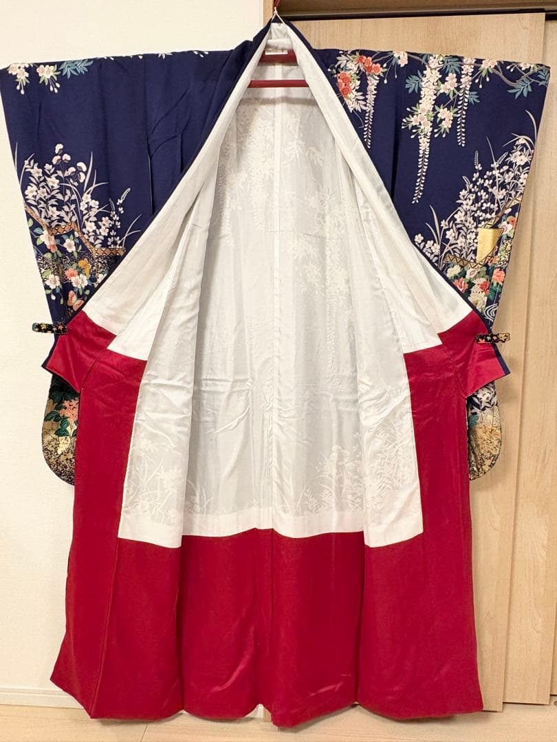 振袖フルセット 紺青 四季花 sMH2512135