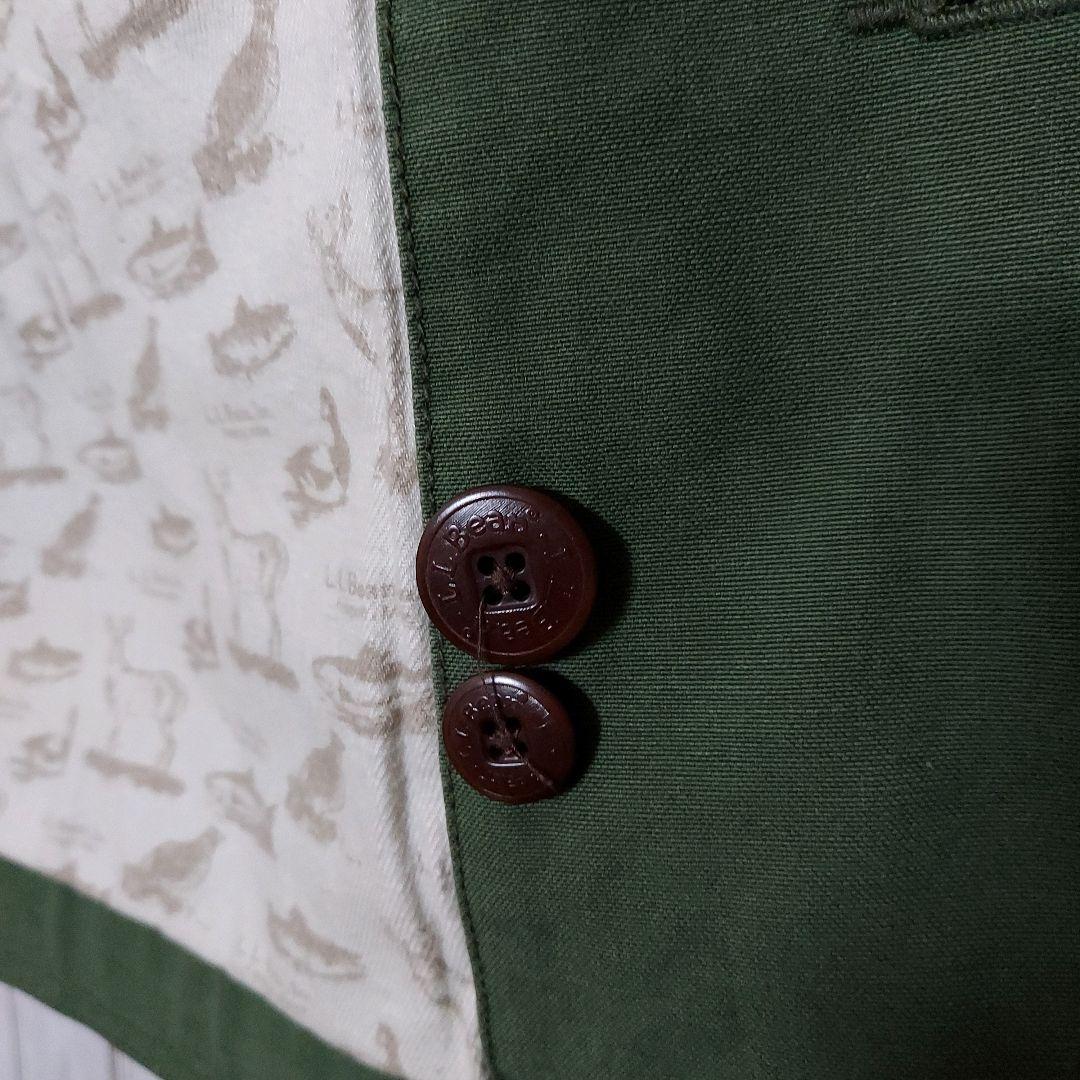 【エルエルビーン】希少 コットンハンティングジャケット XL相当 緑