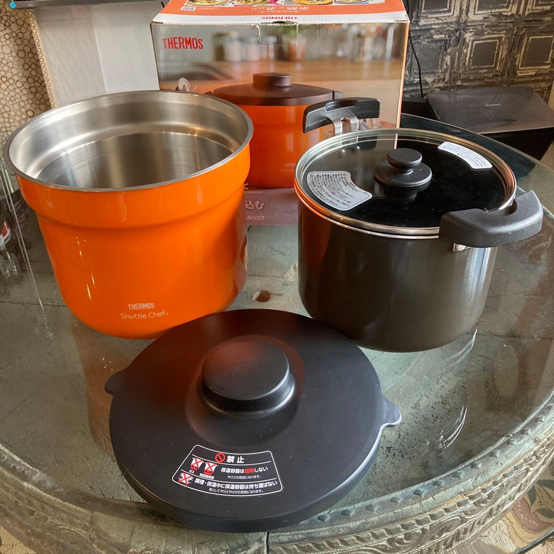 THERMOS 真空保温調理器　4.3L オレンジ